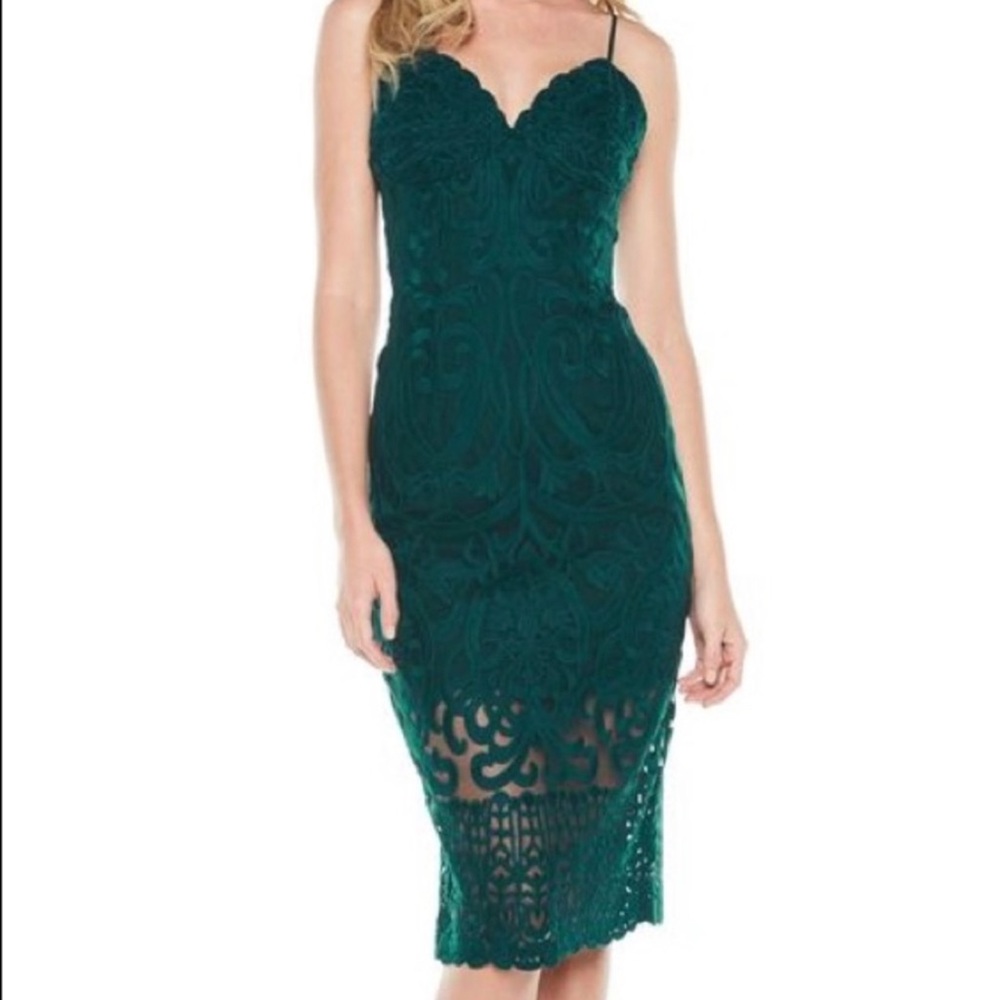 Border Gia green cocktail, holiday dress Sz 8